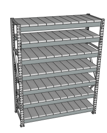 Стеллаж грузовой СГР 2000x1200x600 7 полок (металл) Стеллаж грузовой СГР 2000x1200x600 7 полок (металл)