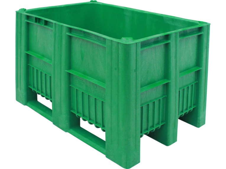 BoxPallet 1200х800х740 мм зеленый сплошной купить в Апатитах