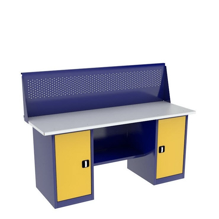 Верстак двухтумбовый ВП-5/1,9 с экраном купить в Апатитах Верстак двухтумбовый ВП-5/1,9 с экраном купить в Апатитах