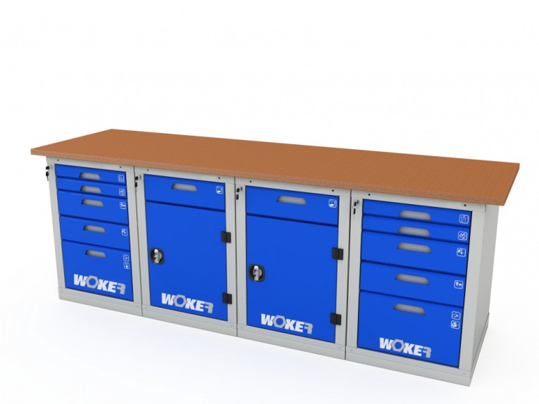 Верстак четырехтумбовый WOKER PRO 45225.2400 купить в Апатитах