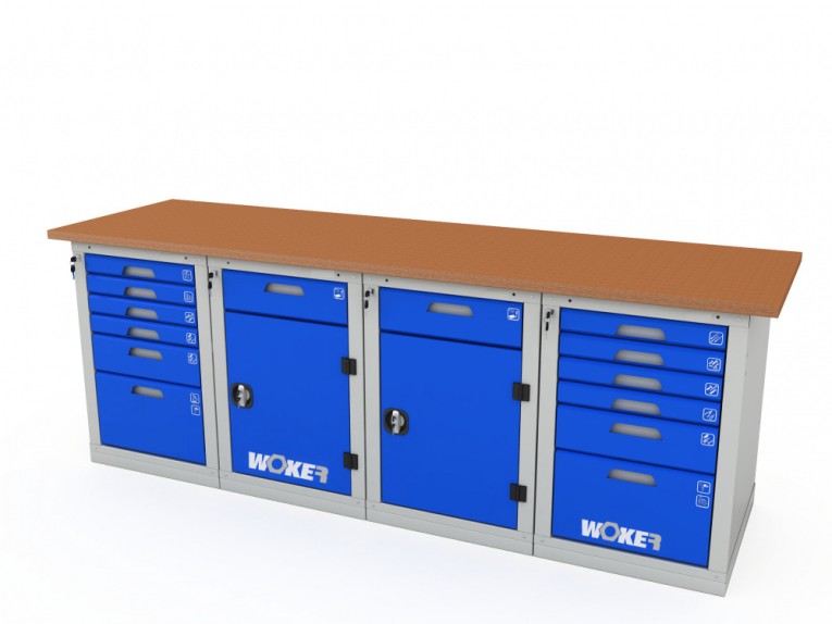 Верстак четырехтумбовый WOKER PRO 46226.2400 купить в Апатитах