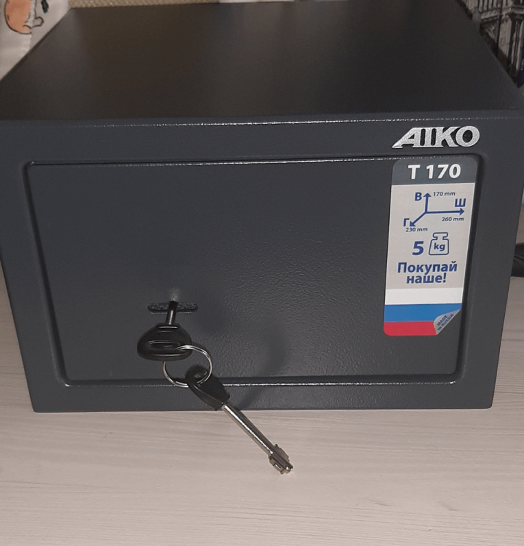 Мебельный сейф Aiko T-170 KL купить в Апатитах Мебельный сейф Aiko T-170 KL купить в Апатитах