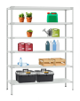 Стеллаж металлический Титан МС-900 2500x1000x300 6 полок Стеллаж металлический Титан МС-900 2500x1000x300 6 полок