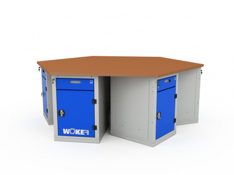 Верстак шеститумбовый WOKER PRO 6002.2500 купить в Апатитах