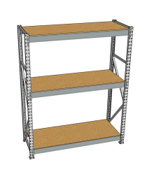 Стеллаж грузовой СГР 2500x2100x1000 3 полки (ДСП) Стеллаж грузовой СГР 2500x2100x1000 3 полки (ДСП)