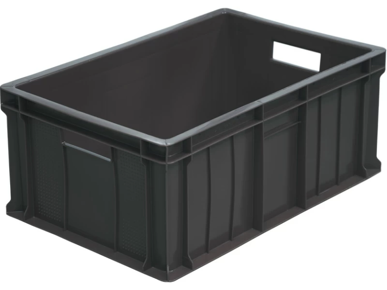 Ящик 600х400х250 сплошной чёрный купить в Апатитах Ящик 600х400х250 сплошной чёрный купить в Апатитах