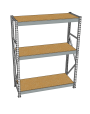 Стеллаж грузовой СГР 2000x1200x400 3 полки (ДСП) Стеллаж грузовой СГР 2000x1200x400 3 полки (ДСП)