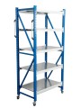 Стеллаж мобильный БиКом СТ-4 300x150x100 5 полок