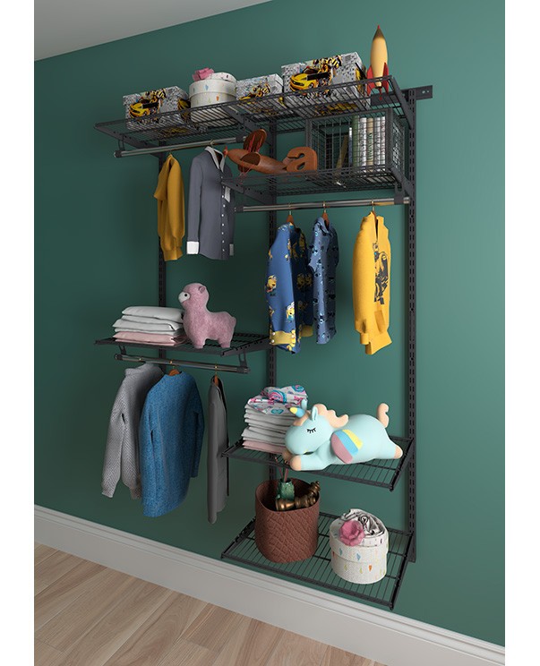 Гардеробная система Практик Home Optima G120 графит купить в Апатитах Гардеробная система Практик Home Optima G120 графит купить в Апатитах