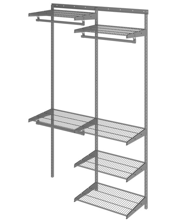 Гардеробная система Практик Home Optima G120 графит купить в Апатитах Гардеробная система Практик Home Optima G120 графит купить в Апатитах