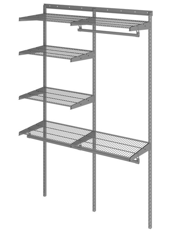 Гардеробная система Практик Home Optima G120 графит купить в Апатитах Гардеробная система Практик Home Optima G120 графит купить в Апатитах