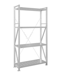 Стеллаж MS U 2500x700x1000 4 полки (350 кг, перф) Стеллаж MS U 2500x700x1000 4 полки (350 кг, перф)