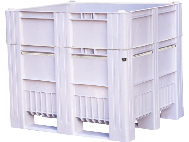 BoxPallet 1200x1000x1035 мм сплошной на полозьях серый купить в Апатитах