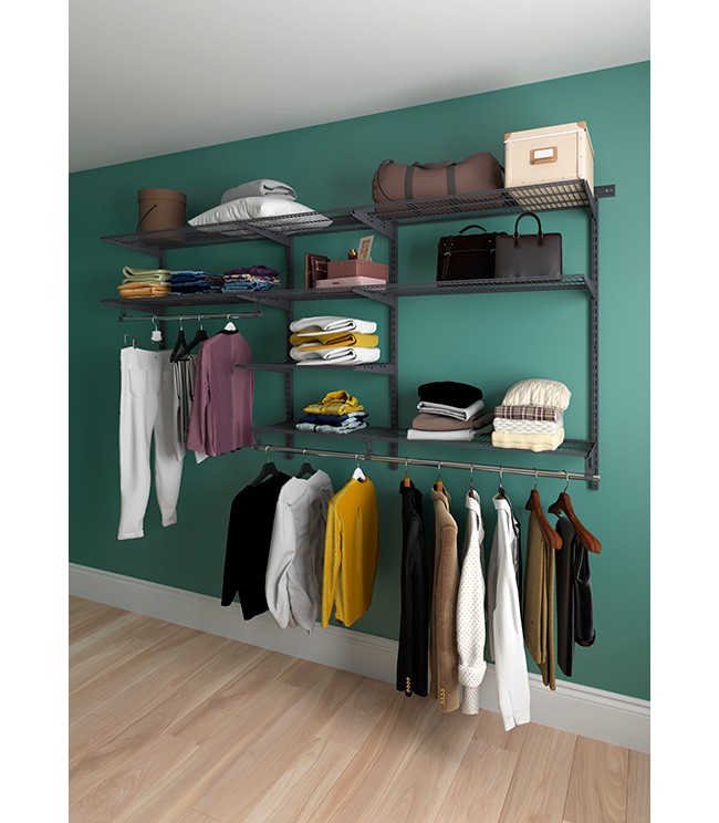 Гардеробная система Практик Home Optima G240 графит купить в Апатитах Гардеробная система Практик Home Optima G240 графит купить в Апатитах