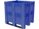 BoxPallet 1300х1150х1250 сплошной, на 3 полозьях синий купить в Апатитах