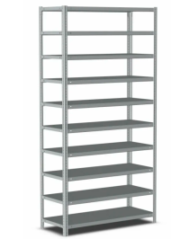 Стеллаж металлический Титан МС-500 2200х1000х600 10 полок Стеллаж металлический Титан МС-500 2200х1000х600 10 полок