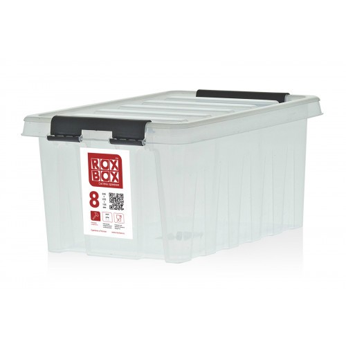 Контейнер Rox Box Original 8 (335х220х155 мм с крышкой и клипсами прозрачный) купить в Апатитах