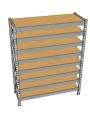 Стеллаж грузовой СГР 2500x2100x1000 8 полок (ДСП) Стеллаж грузовой СГР 2500x2100x1000 8 полок (ДСП)