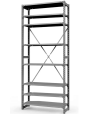 Стеллаж ТСУ 2500x700x500 8 полок (300 кг, металл) Стеллаж ТСУ 2500x700x500 8 полок (300 кг, металл)