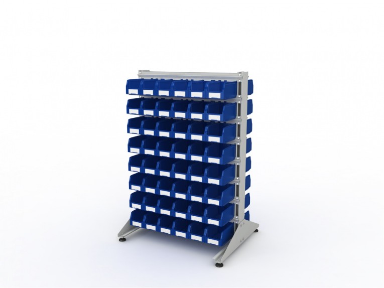 Стеллаж для пластиковых лотков SORTEX двухсторонний 1500x1000x800.02 купить в Апатитах