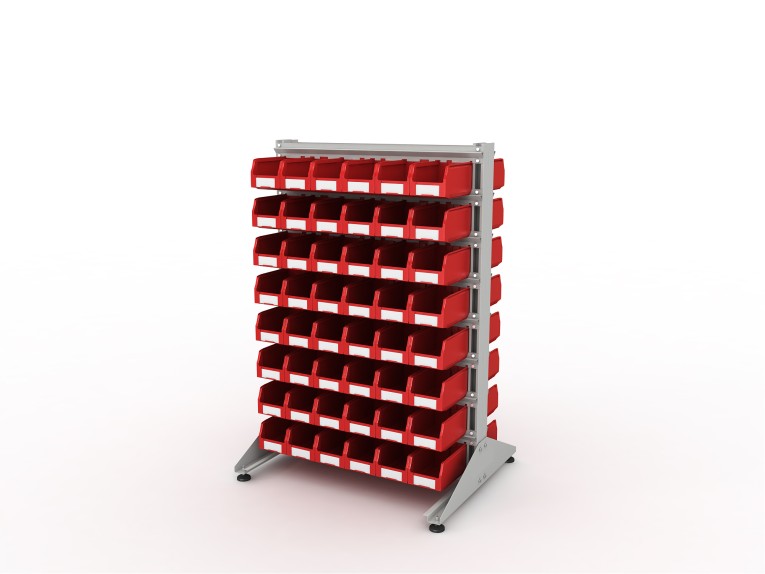 Стеллаж для пластиковых лотков SORTEX двухсторонний 1500x1000x800.02 купить в Апатитах Стеллаж для пластиковых лотков SORTEX двухсторонний 1500x1000x800.02 купить в Апатитах