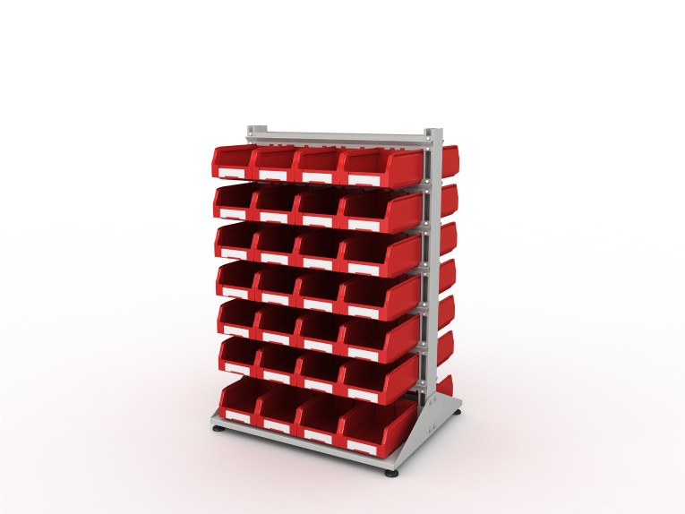 Стеллаж для пластиковых лотков SORTEX двухсторонний 1500x1000x800.03 купить в Апатитах Стеллаж для пластиковых лотков SORTEX двухсторонний 1500x1000x800.03 купить в Апатитах