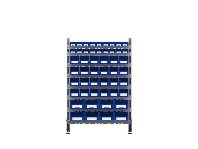 Стеллаж для пластиковых лотков SORTEX двухсторонний 1500x1000x800.06 купить в Апатитах Стеллаж для пластиковых лотков SORTEX двухсторонний 1500x1000x800.06 купить в Апатитах