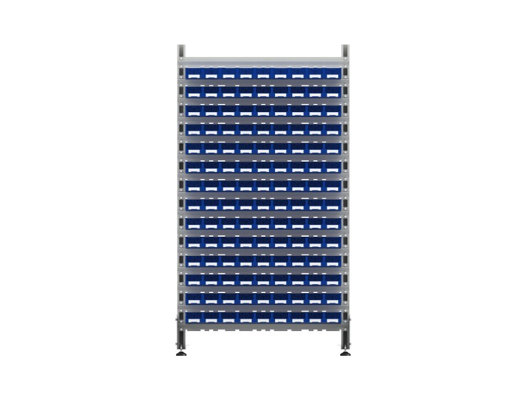 Стеллаж для пластиковых лотков SORTEX двухсторонний 1800x1000x800.01 купить в Апатитах Стеллаж для пластиковых лотков SORTEX двухсторонний 1800x1000x800.01 купить в Апатитах