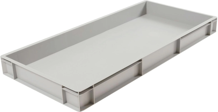 Ящик 1000х400х120 сплошной, без ручек, дно с усилением, серый B-4011 купить в Апатитах Ящик 1000х400х120 сплошной, без ручек, дно с усилением, серый B-4011 купить в Апатитах