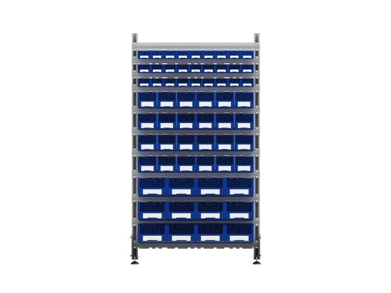 Стеллаж для пластиковых лотков SORTEX двухсторонний 1800x1000x800.05 купить в Апатитах Стеллаж для пластиковых лотков SORTEX двухсторонний 1800x1000x800.05 купить в Апатитах