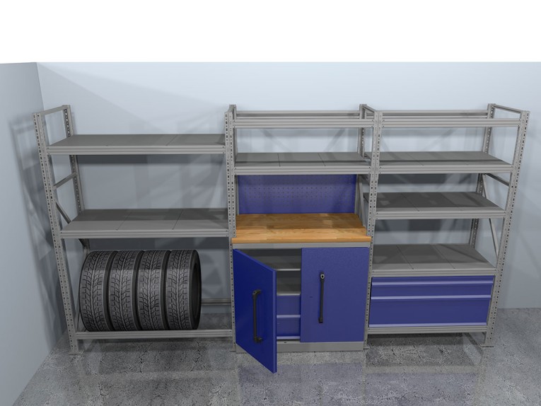 Стеллажная система хранения №2 Гараж купить в Апатитах Стеллажная система хранения №2 Гараж купить в Апатитах