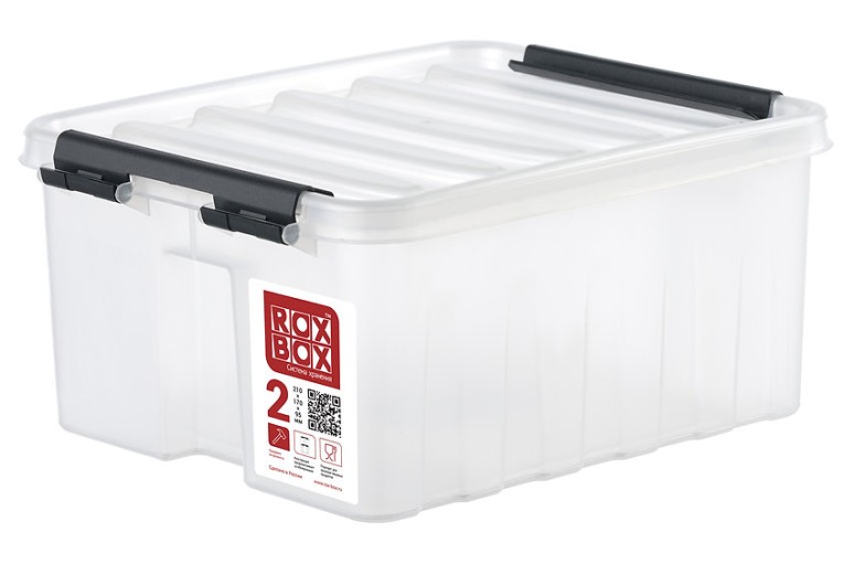 Контейнер Rox Box Original 2 (210х170х95 мм с крышкой и клипсами прозрачный) купить в Апатитах