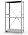 Стеллаж ТСУ 3500x1500x600 3 полки (300 кг, перф) Стеллаж ТСУ 3500x1500x600 3 полки (300 кг, перф)