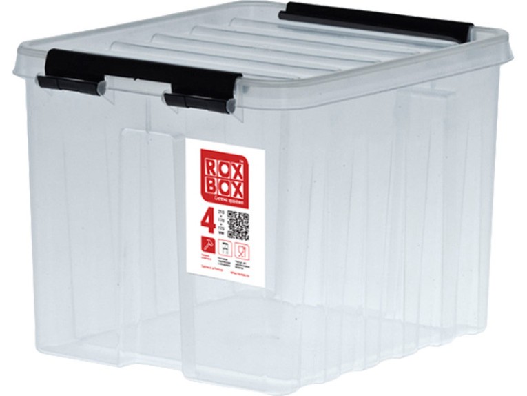 Контейнер Rox Box Original 4 (210х170х175 мм с крышкой и клипсами прозрачный) купить в Апатитах