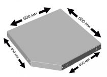 Угловая полка Практик MS 40F (600x400) Угловая полка Практик MS 40F (600x400)