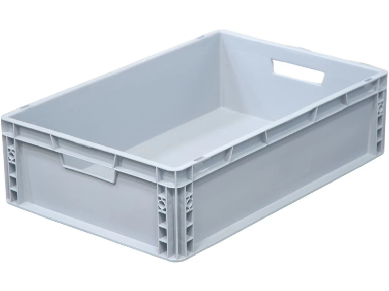 Ящик 600х400х170 сплошной, усиленное дно, цв. серый купить в Апатитах Ящик 600х400х170 сплошной, усиленное дно, цв. серый купить в Апатитах