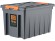 Контейнер особопрочный Rox Box PRO 70 (589х396х355 мм с крышкой и клипсами, на роликах, антрацит) купить в Апатитах