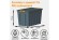 Контейнер особопрочный Rox Box PRO 70 (589х396х355 мм с крышкой и клипсами, на роликах, антрацит) купить в Апатитах