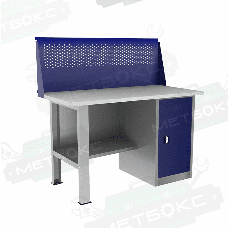 Однотумбовый слесарный верстак ВП-2/1,2 с экраном купить в Апатитах Однотумбовый слесарный верстак ВП-2/1,2 с экраном купить в Апатитах