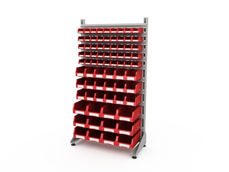 Стеллаж для пластиковых лотков SORTEX односторонний 1800x1000x450.06 купить в Апатитах