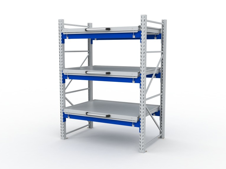 Стеллаж с выкатными платформами S-HEAVY 1000/1300 (3 яруса хранения) купить в Апатитах Стеллаж с выкатными платформами S-HEAVY 1000/1300 (3 яруса хранения) купить в Апатитах