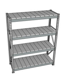 Стеллаж грузовой СГР 3000x2100x1000 4 полки (металл) Стеллаж грузовой СГР 3000x2100x1000 4 полки (металл)