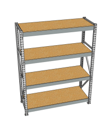Стеллаж грузовой СГР 3000x900x400 4 полки (ДСП) Стеллаж грузовой СГР 3000x900x400 4 полки (ДСП)
