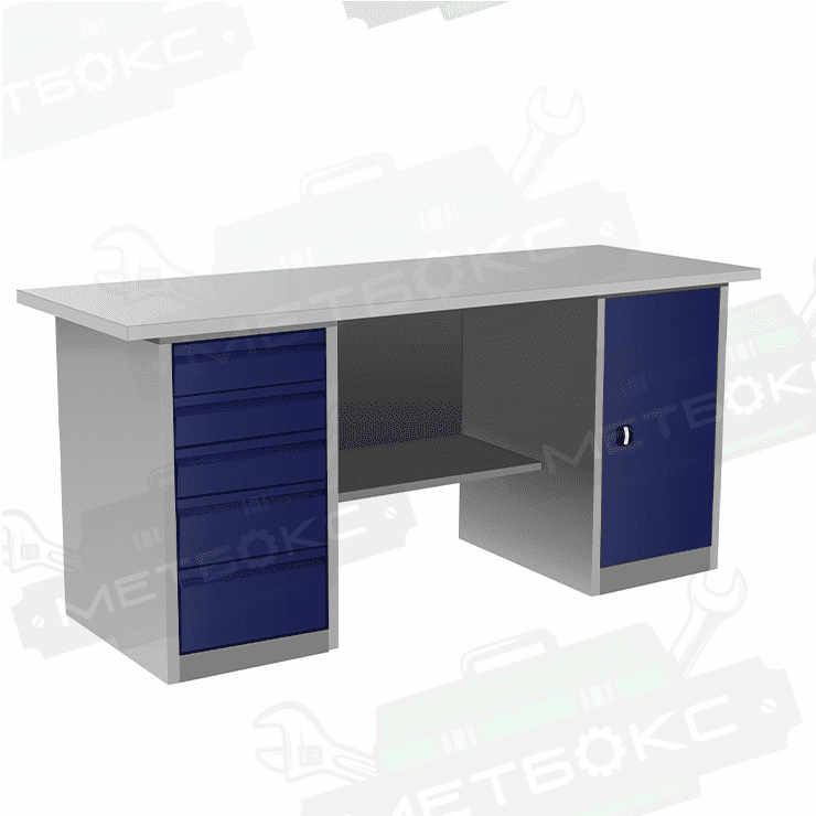 Верстак с тумбой и драйвером ВП-4/1,6 купить в Апатитах Верстак с тумбой и драйвером ВП-4/1,6 купить в Апатитах