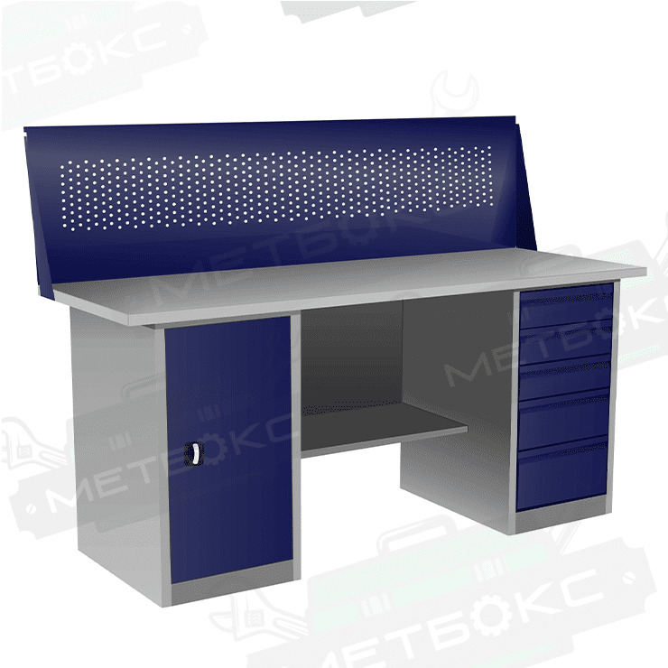 Верстак с тумбой и драйвером ВП-4/1,6 с экраном купить в Апатитах Верстак с тумбой и драйвером ВП-4/1,6 с экраном купить в Апатитах