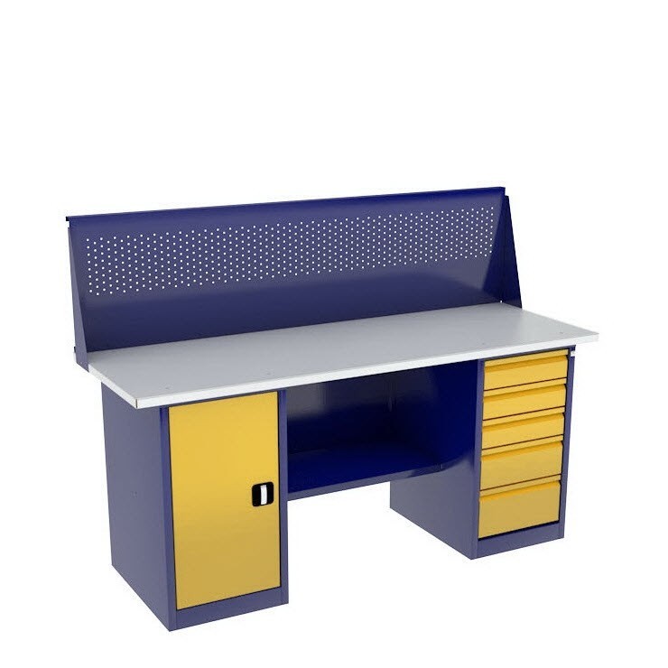 Верстак с тумбой и драйвером ВП-4/1,6 с экраном купить в Апатитах Верстак с тумбой и драйвером ВП-4/1,6 с экраном купить в Апатитах